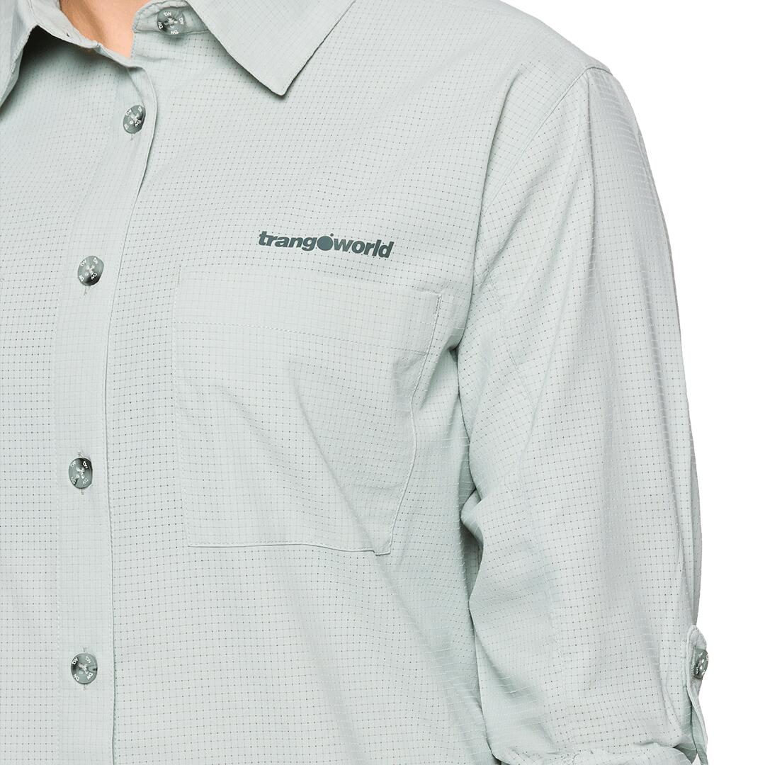 Camisa mangas largas para Mujer Trangoworld Ardones df Verde 4/5