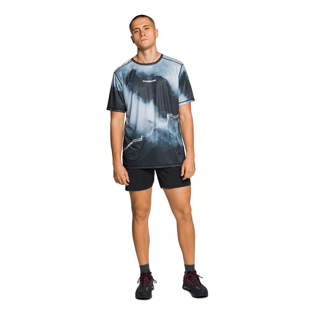 Pantalones cortos de Trail Running para Hombre Trangoworld Grotte Negro/Verde 6/6