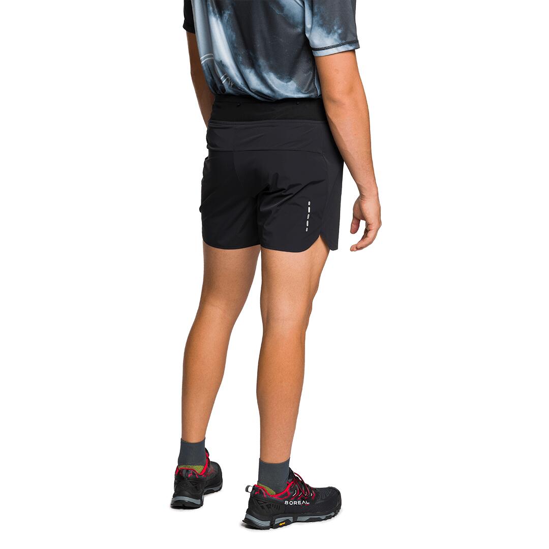 Pantalones cortos de Trail Running para Hombre Trangoworld Grotte Negro/Verde 3/6