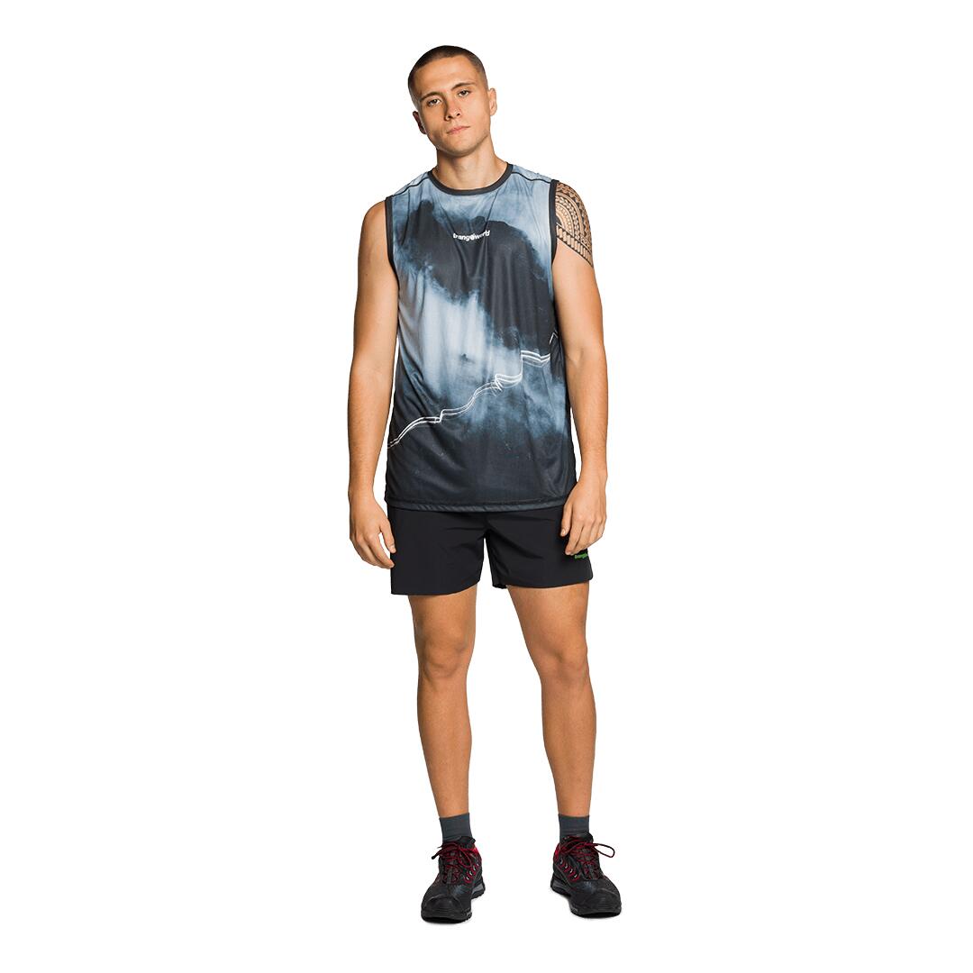 Camiseta de Trail Running para Hombre Trangoworld Merles Negro 4/4