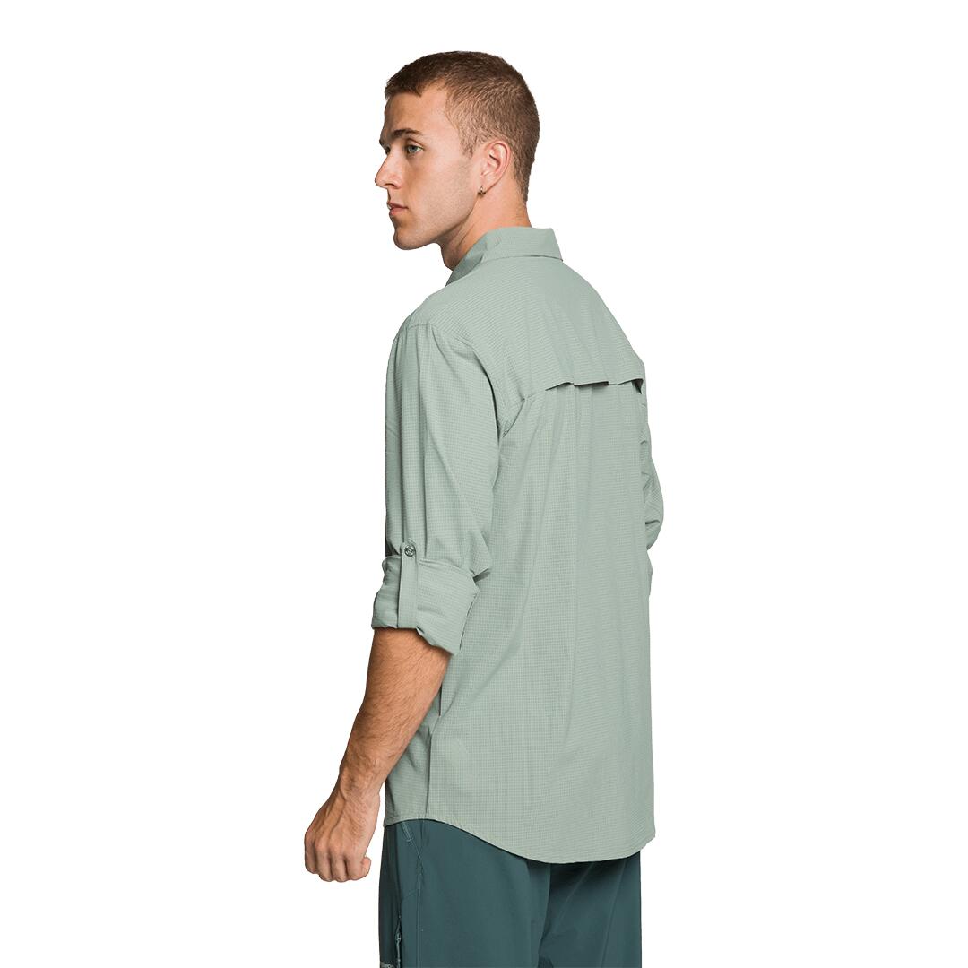 Camisa mangas largas para Hombre Trangoworld Vignemale df Verde/Gris 3/6