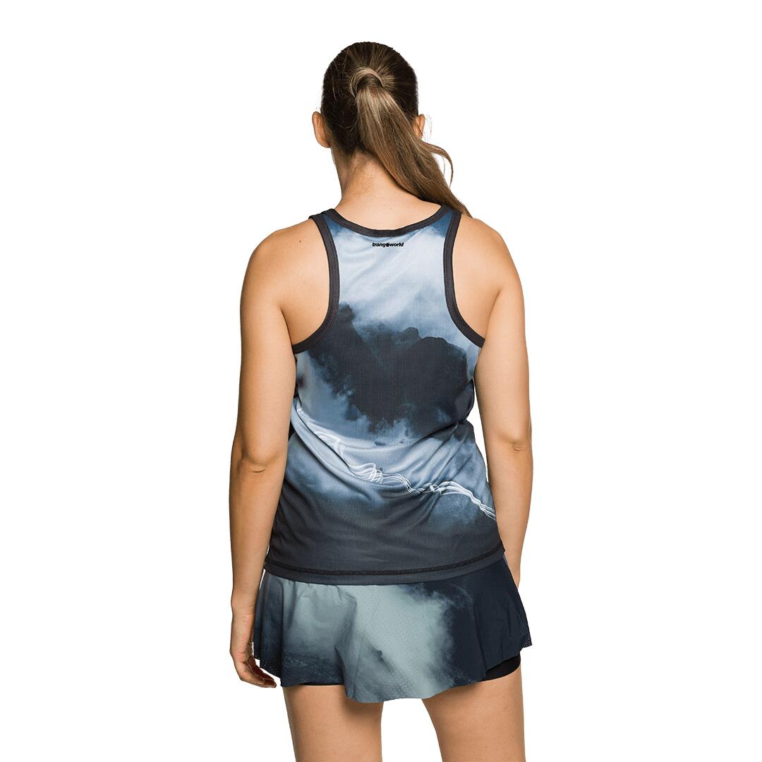 Camiseta de Trail Running para Mujer Trangoworld Gaube Negro 3/5
