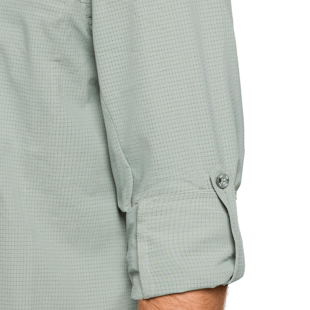 Camisa mangas largas para Hombre Trangoworld Vignemale df Verde/Gris 5/6