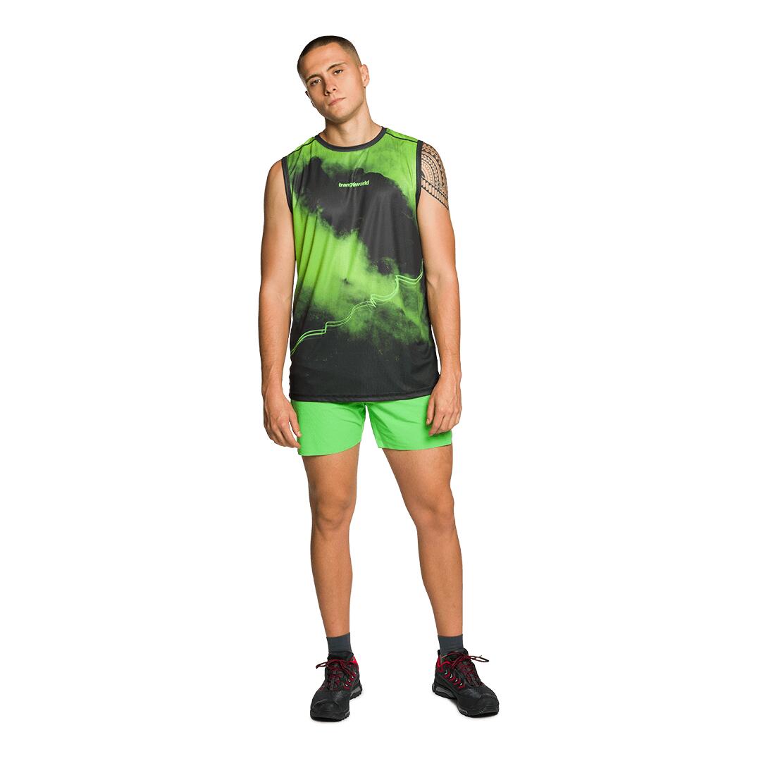 Pantalones cortos de Trail Running para Hombre Trangoworld Grotte Verde/Negro/ 6/6