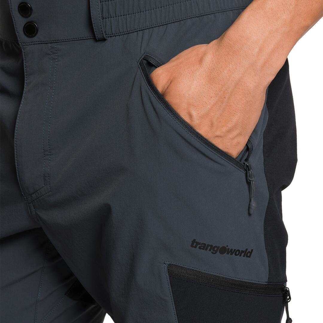 Pantalón para Hombre Trangoworld Malmo df Gris/Negro 4/5