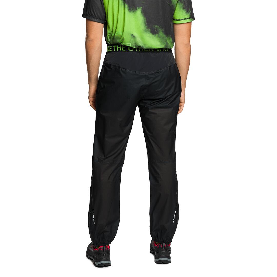 Pantalón de Trail Running Trangoworld Combal Negro Impermeable Transpirable 3/6