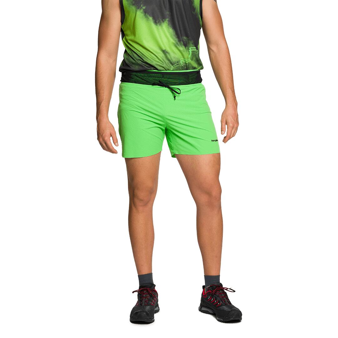 Pantalones cortos de Trail Running para Hombre Trangoworld Grotte Verde/Negro/ 2/6