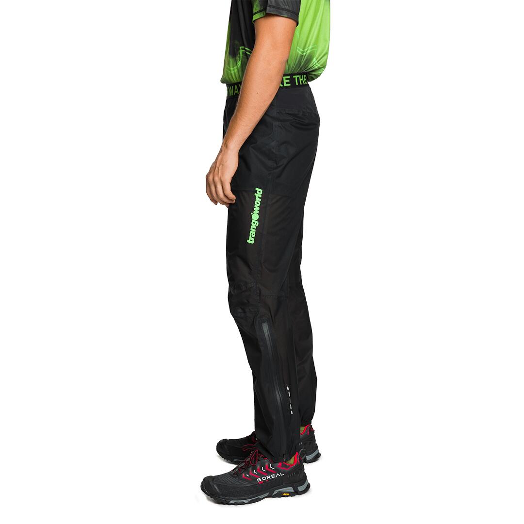 Pantalón de Trail Running Trangoworld Combal Negro Impermeable Transpirable 4/6