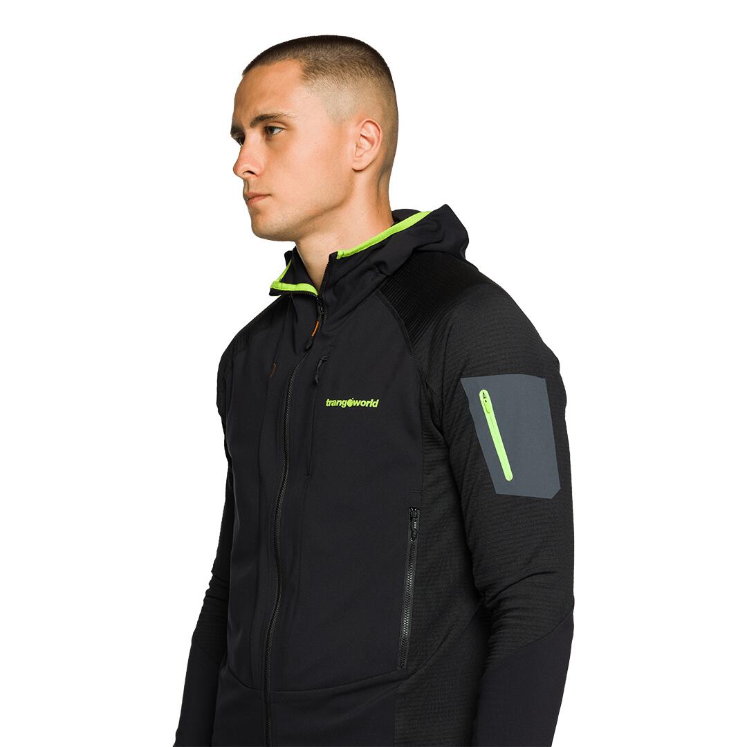 Chaqueta para Hombre Trangoworld Montro Negro/Gris 5/7