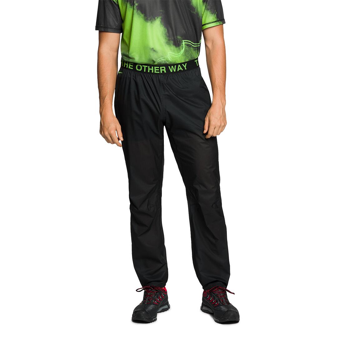 Pantalón de Trail Running Trangoworld Combal Negro Impermeable Transpirable 2/6