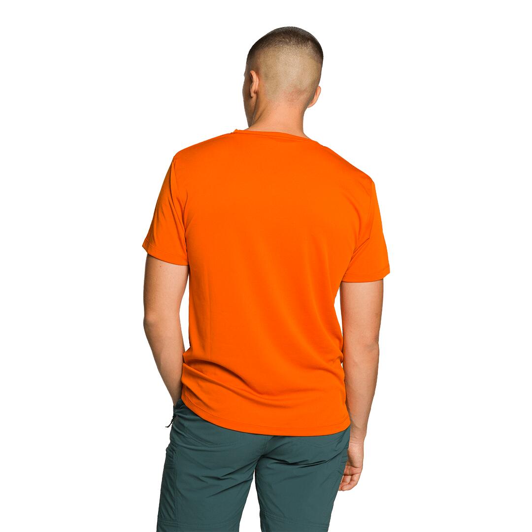 Camiseta para Hombre Trangoworld Adigo Naranja 3/4
