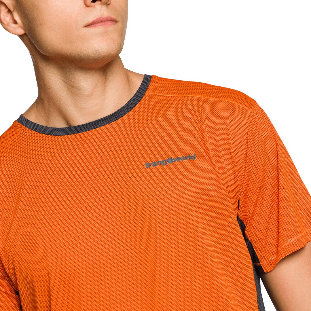 Camiseta para Hombre Trangoworld Ritsem Naranja/Gris 4/4