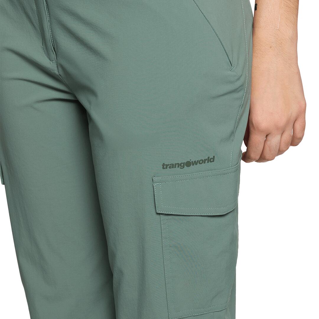 Pantalón para Mujer Trangoworld Onega Verde/Gris 5/6