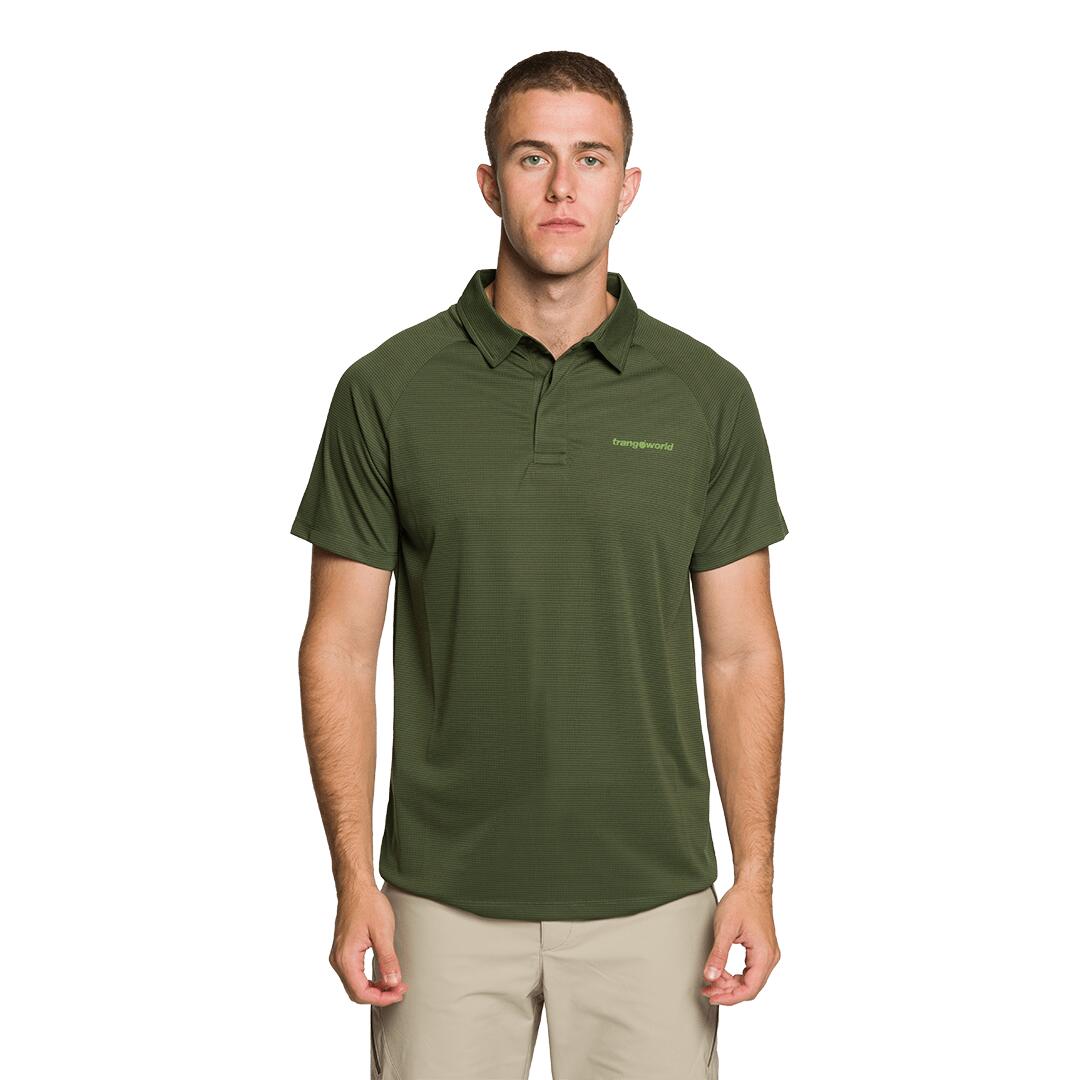 Polo manga corta para Hombre Trangoworld Bonete Verde 2/4
