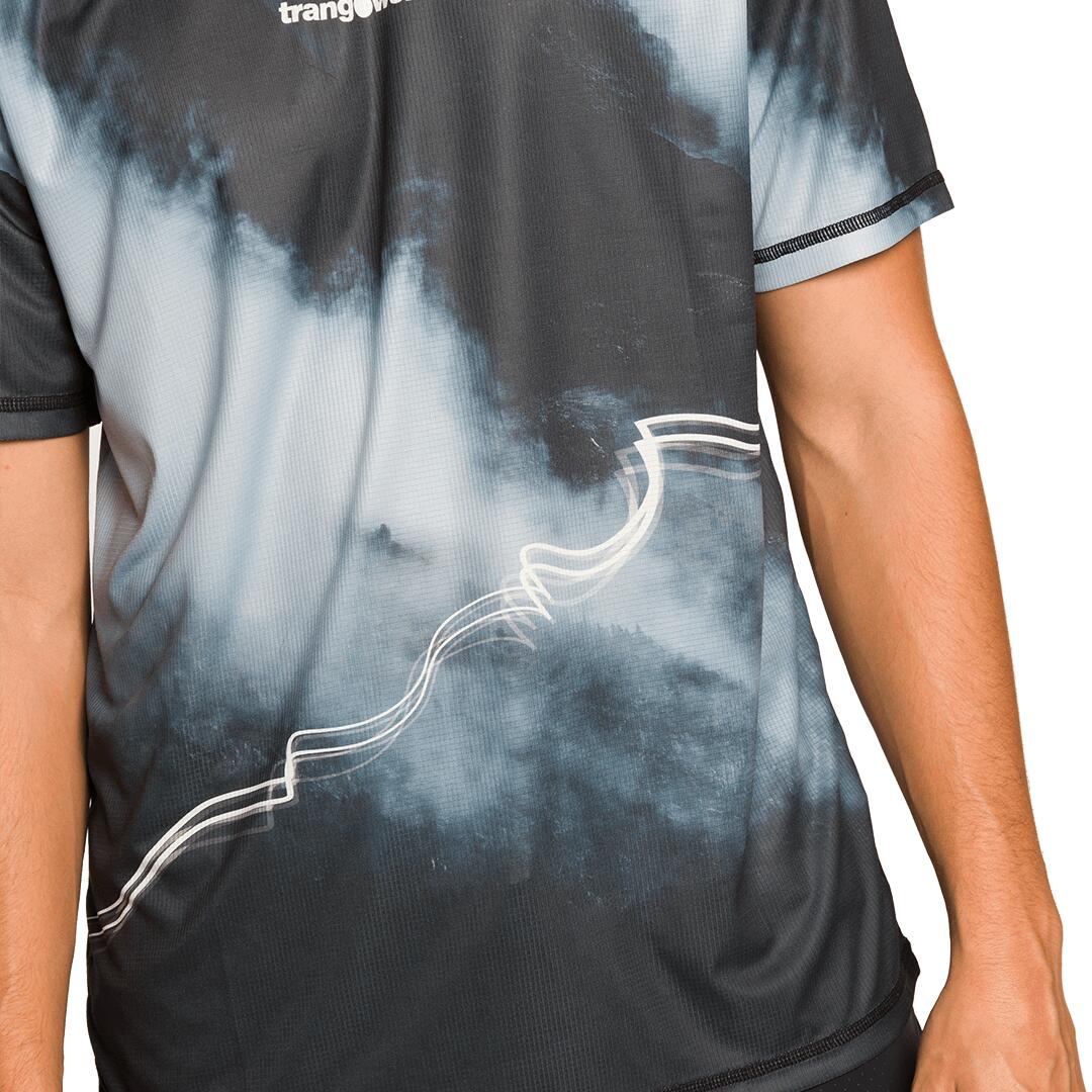 Camiseta de Trail Running para Hombre Trangoworld Eleix Negro 4/6