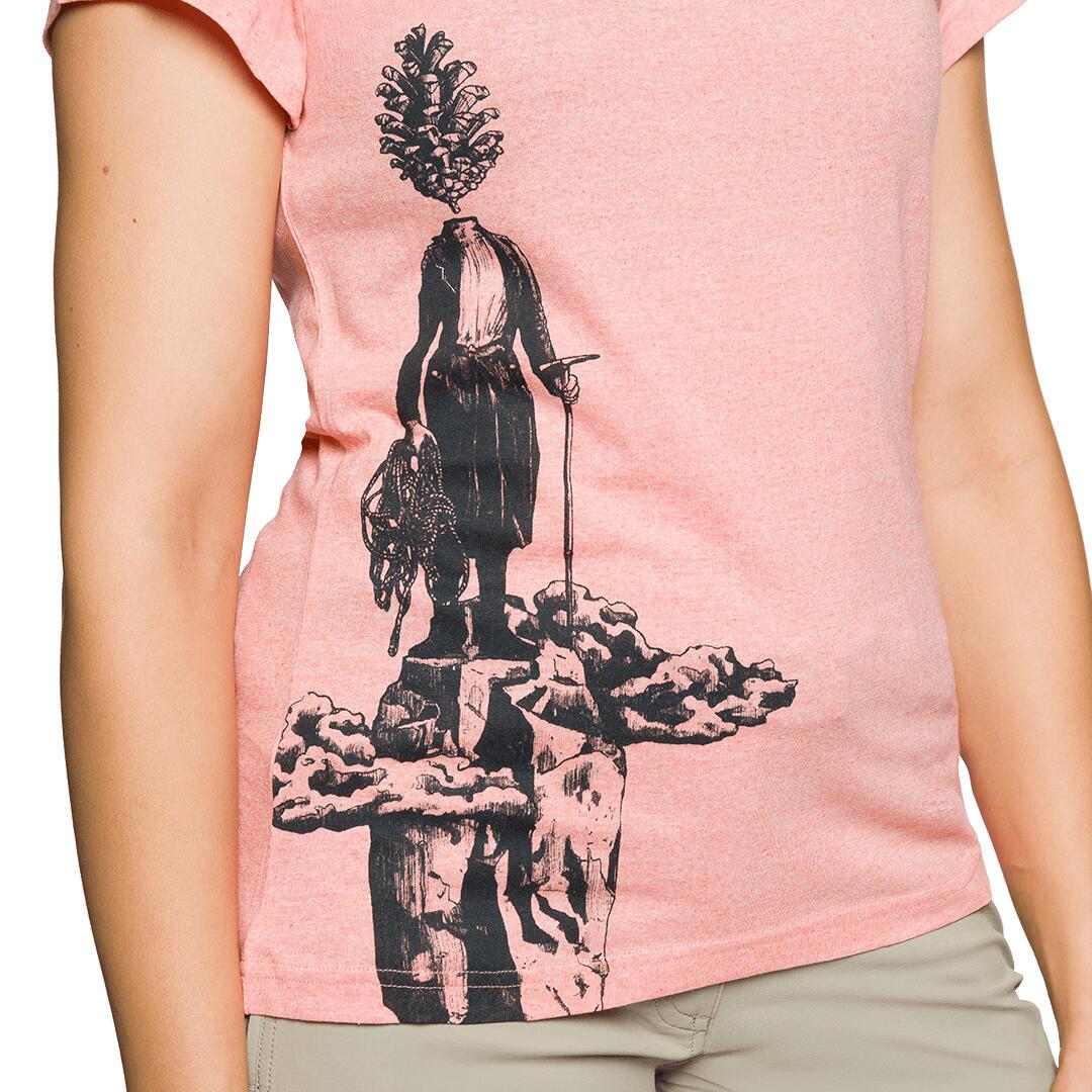 Camiseta para Mujer Trangoworld Pinea Naranja 4/4