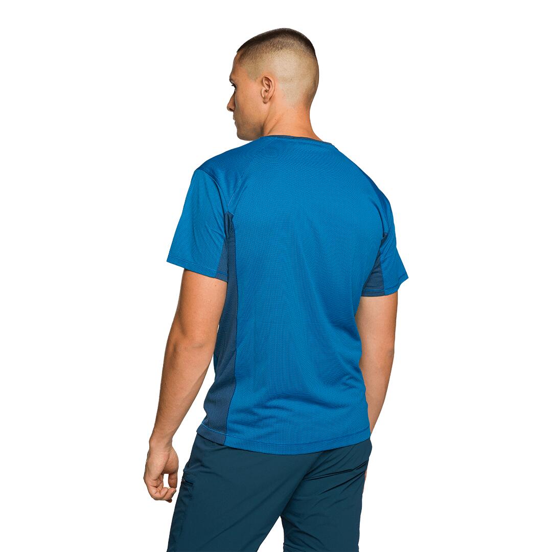 Camiseta para Hombre Trangoworld Ritsem Azul/Azul 3/4