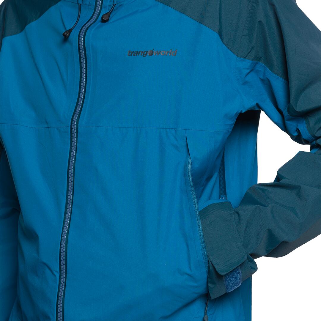 Chaqueta para Hombre Trangoworld Kilimanjaro df Azul/Azul/Naranja Impermeable 5/7