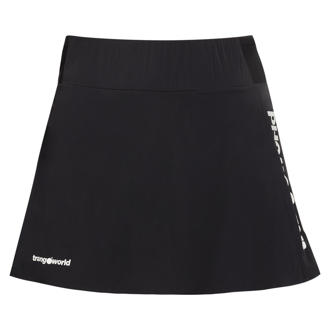 TRANGOWORLD Falda de Trail Running para Mujer Trangoworld Moreta Negro/Blanco
