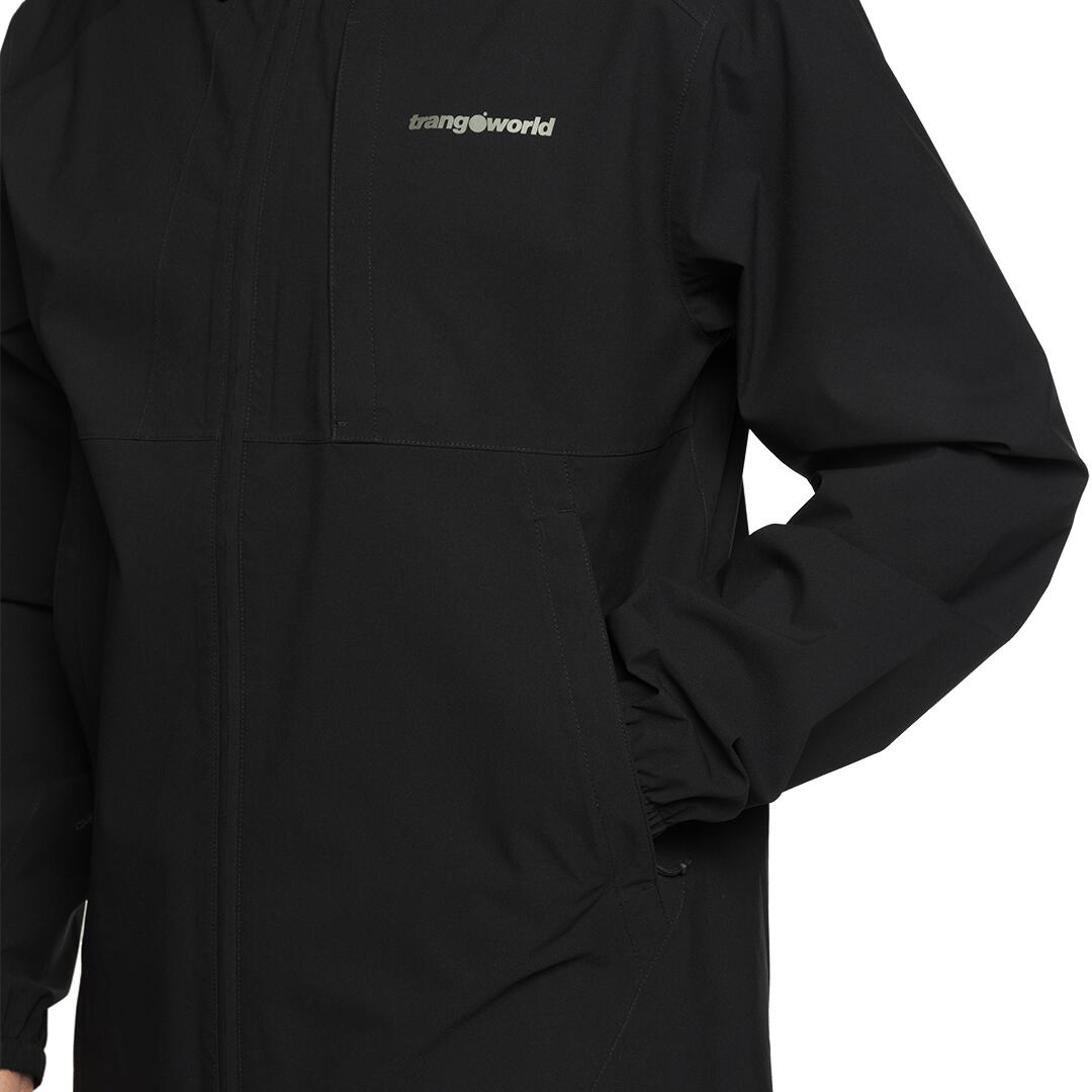 Chaqueta para Hombre Trangoworld Caicos Negro Impermeable 5/6