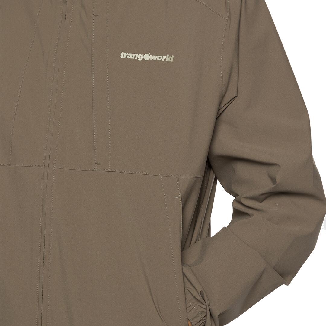Chaqueta para Hombre Trangoworld Caicos Marrón Impermeable 5/7
