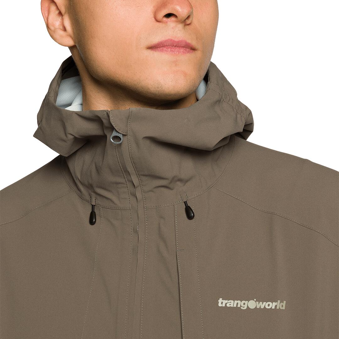 Chaqueta para Hombre Trangoworld Caicos Marrón Impermeable 6/7