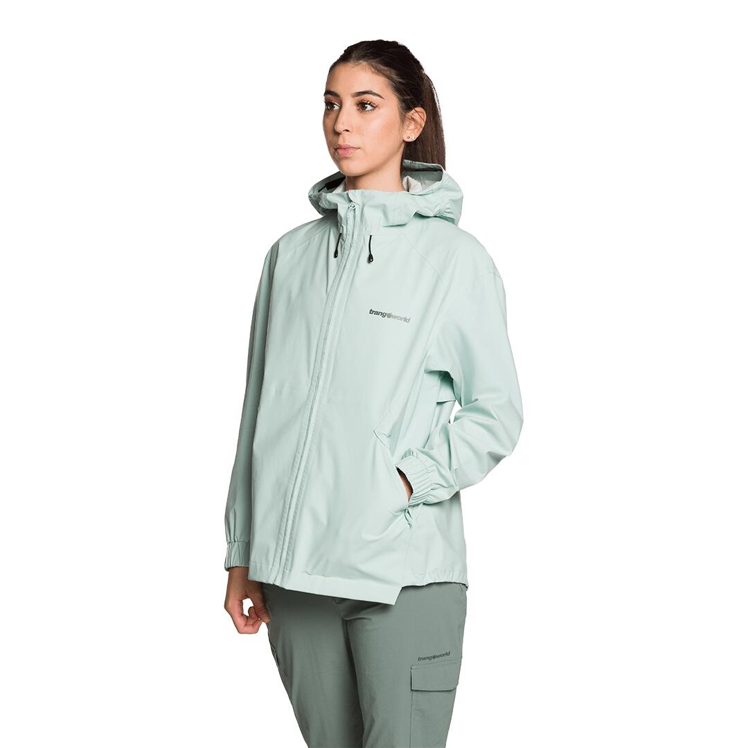 Chaqueta para Mujer Trangoworld Naivasha Verde/Negro Impermeable 2/7