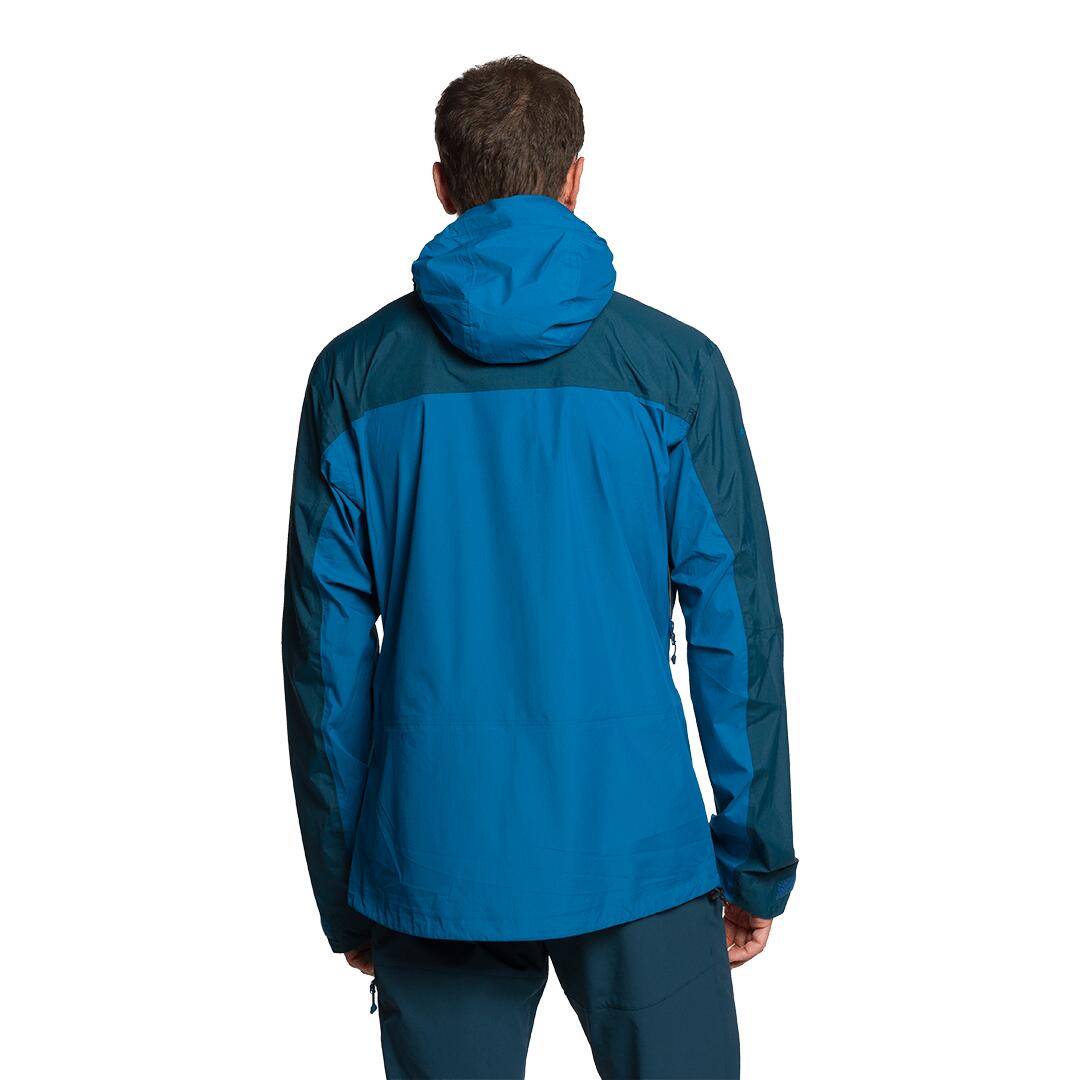 Chaqueta para Hombre Trangoworld Kilimanjaro df Azul/Azul/Naranja Impermeable 3/7