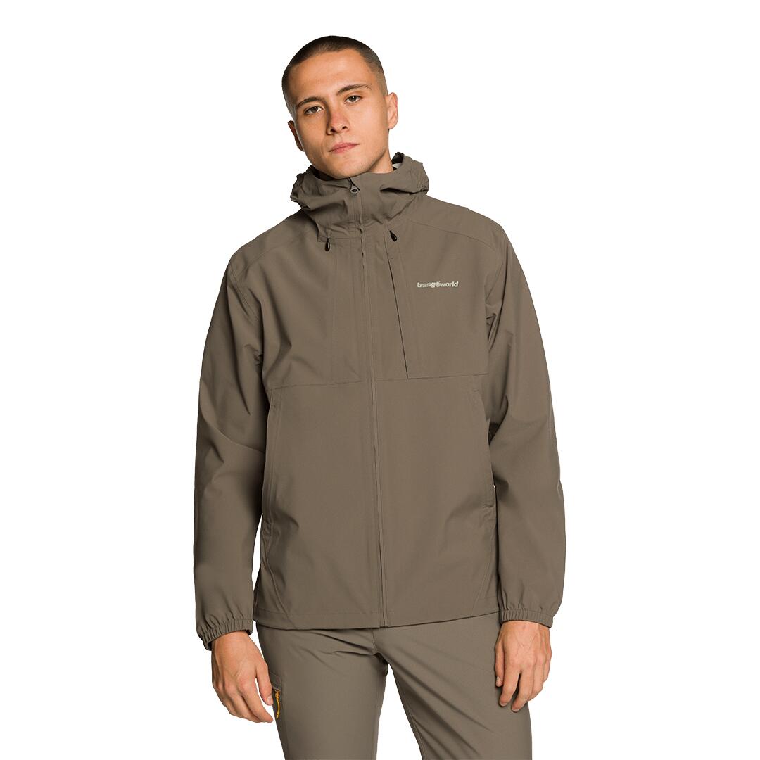Chaqueta para Hombre Trangoworld Caicos Marrón Impermeable 2/7