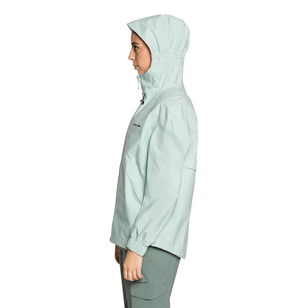 Chaqueta para Mujer Trangoworld Naivasha Verde/Negro Impermeable 4/7