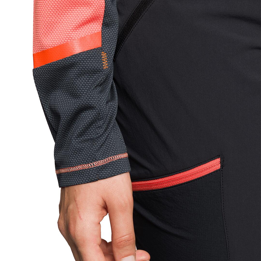Camiseta para Mujer Trangoworld Sardala Naranja/Gris 4/4