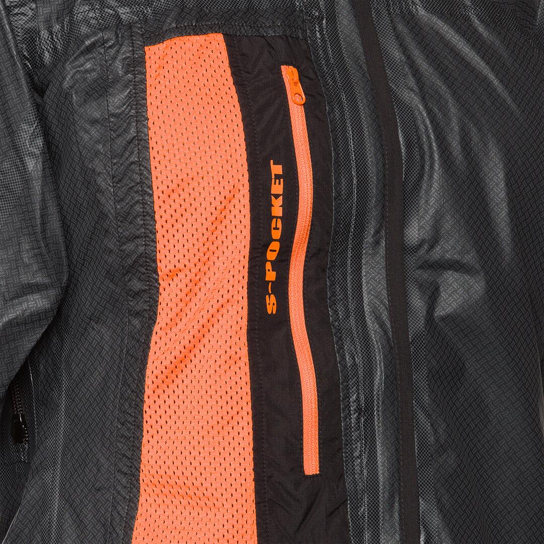 Chaqueta para Mujer Trangoworld Kanchenjunga df Negro/Naranja/Negro Impermeable 4/4