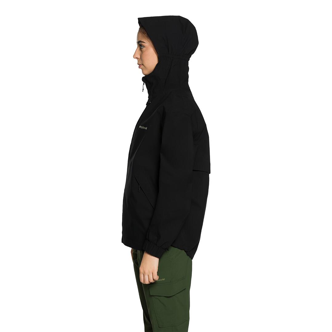 Chaqueta para Mujer Trangoworld Naivasha Negro/Negro Impermeable 3/7