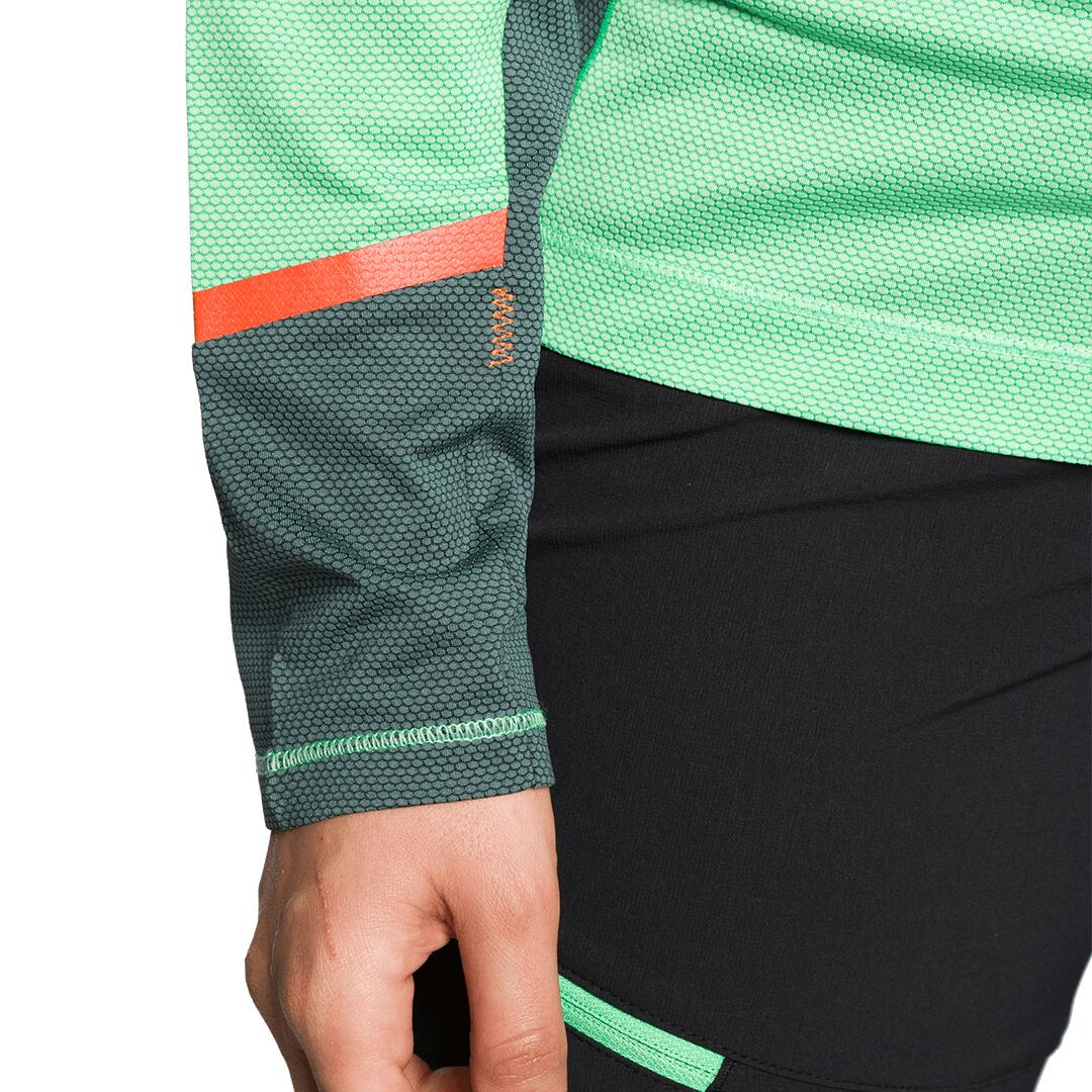 Camiseta manga larga para Mujer Trangoworld Sardala Verde/Verde 4/4
