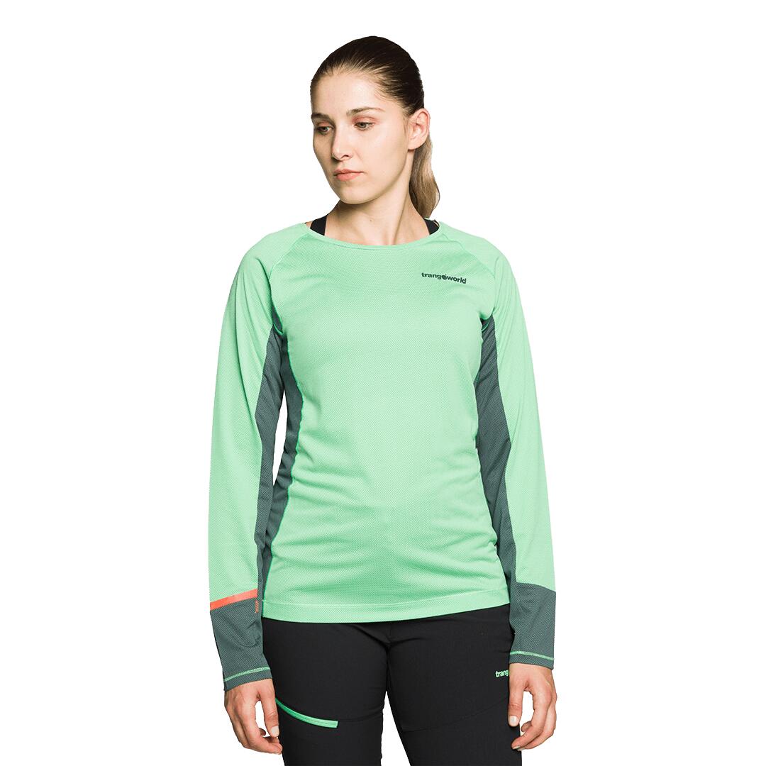 Camiseta manga larga para Mujer Trangoworld Sardala Verde/Verde 2/4