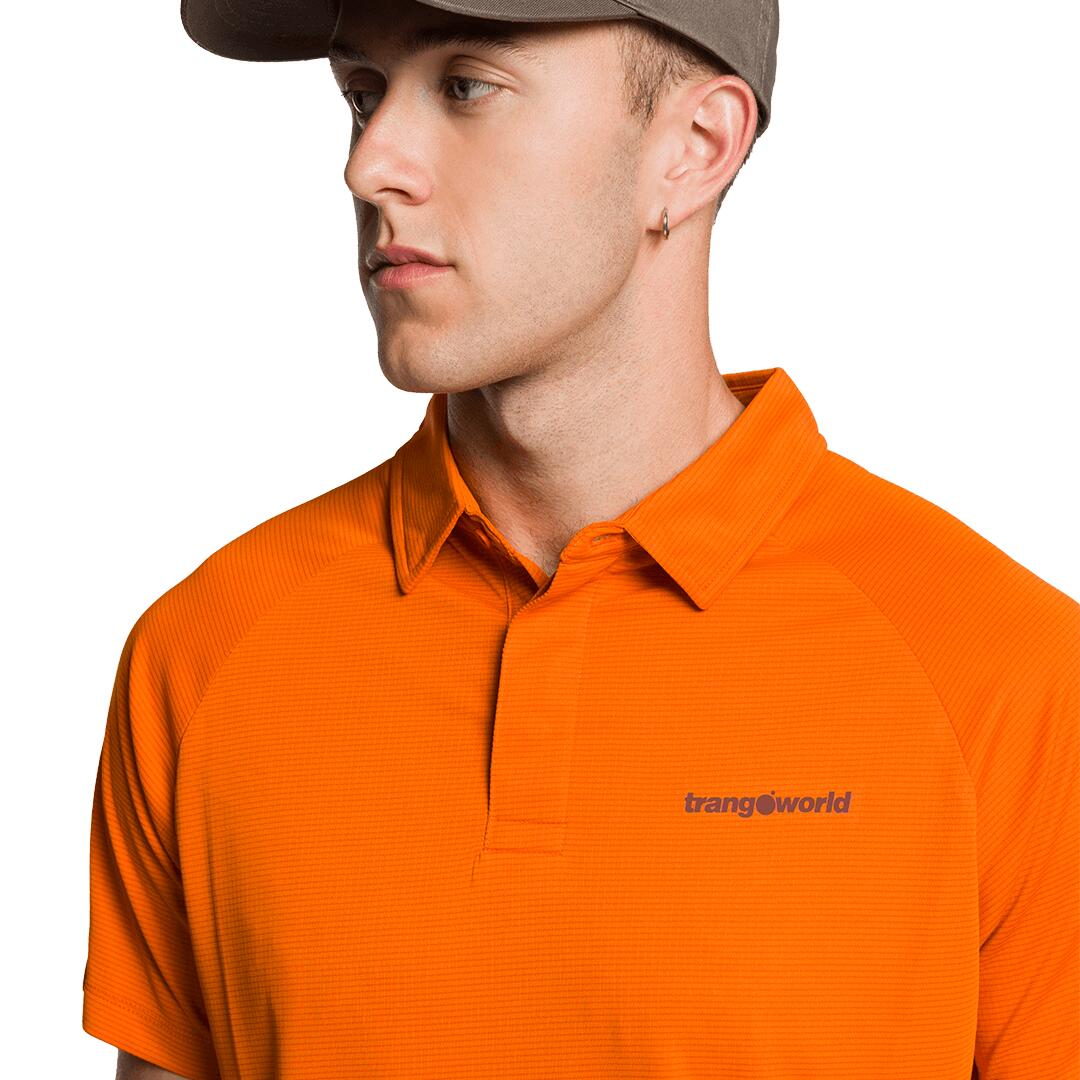 Polo manga corta para Hombre Trangoworld Bonete Naranja 3/4