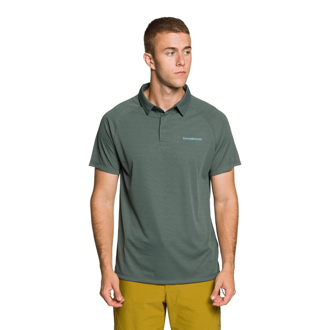 Polo manga corta para Hombre Trangoworld Bonete Verde 2/4