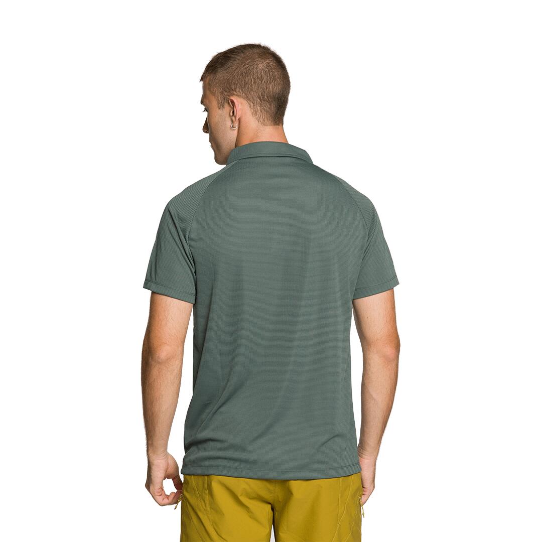 Polo manga corta para Hombre Trangoworld Bonete Verde 3/4
