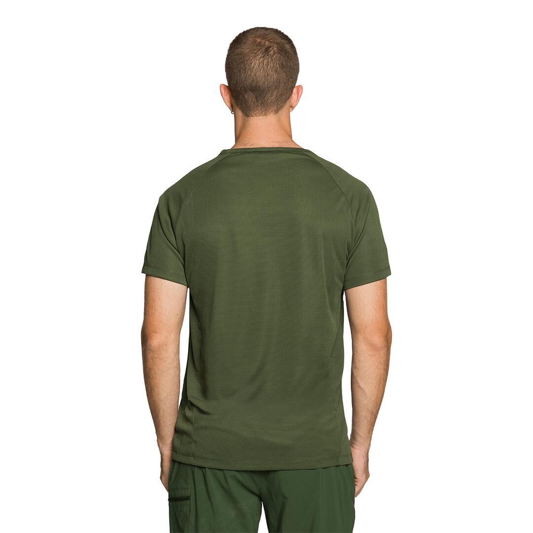 Camiseta para Hombre Trangoworld Couvet Verde 3/4