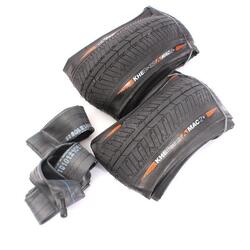 Pneu BMX 2x MAC2+ Pliant + 2x Chambre à air KHE Twiggy