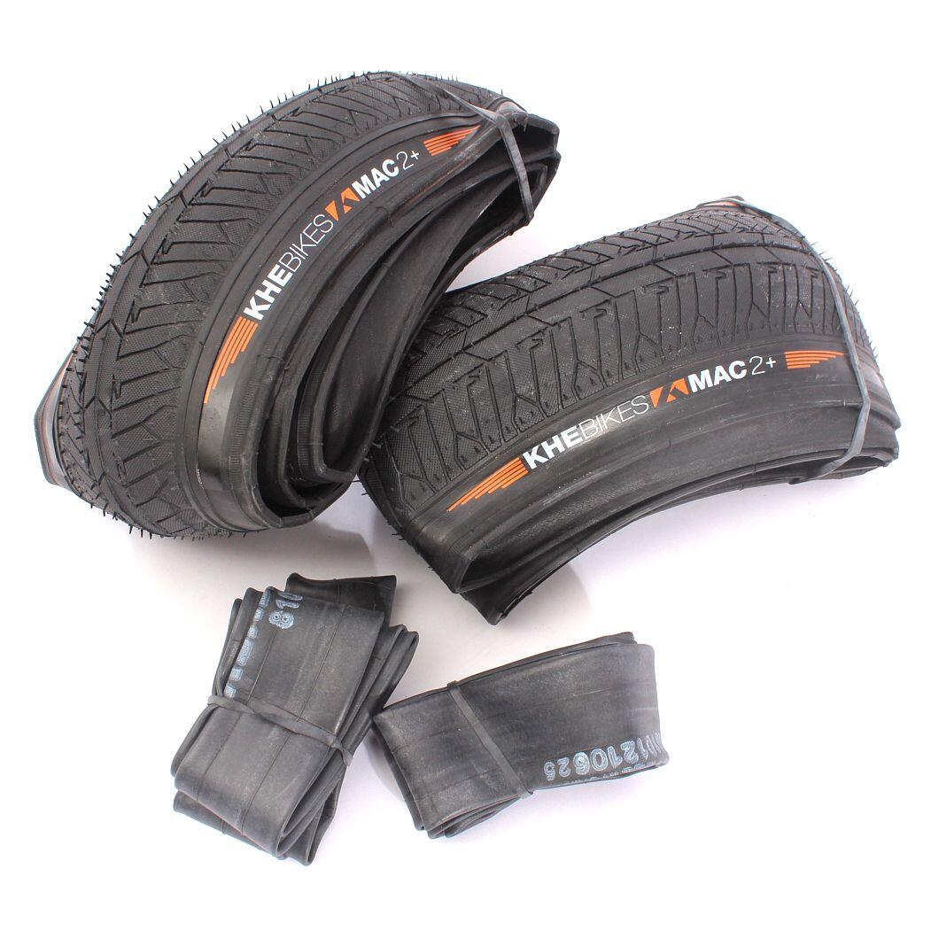 Neumático BMX 2x MAC2+ Plegable + 2x Cámara de aire KHE Twiggy 4/4