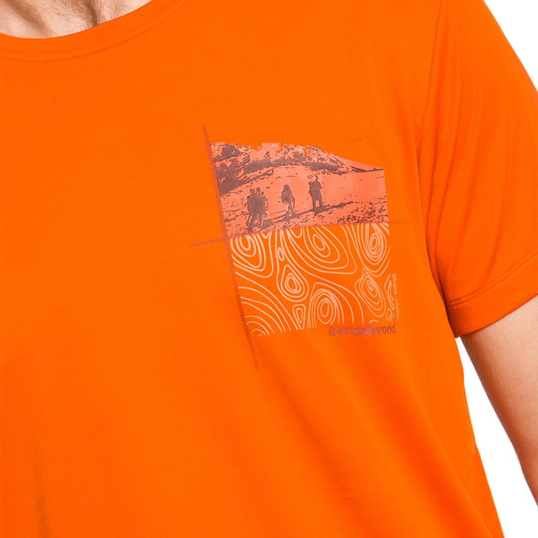 Camiseta para Hombre Trangoworld Dzuko Naranja 3/4