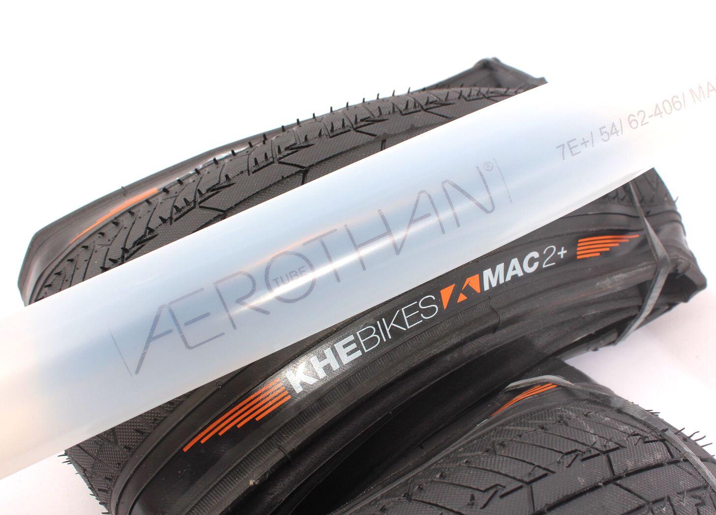 Pneu BMX 2x MAC2+ Pliant + 2x Chambre à air Schwalbe Aerothan 2/4