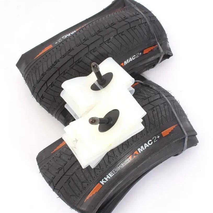 BMX tyres: 2x MAC2+ Pliant + 2x Schwalbe Aerothan inner tubes