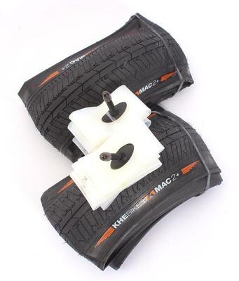 BMX Reifen 2x MAC2+ Falt + 2x Schwalbe Aerothan Schlauch