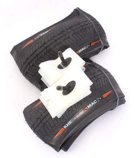 BMX Reifen 2x MAC2+ Falt + 2x Schwalbe Aerothan Schlauch