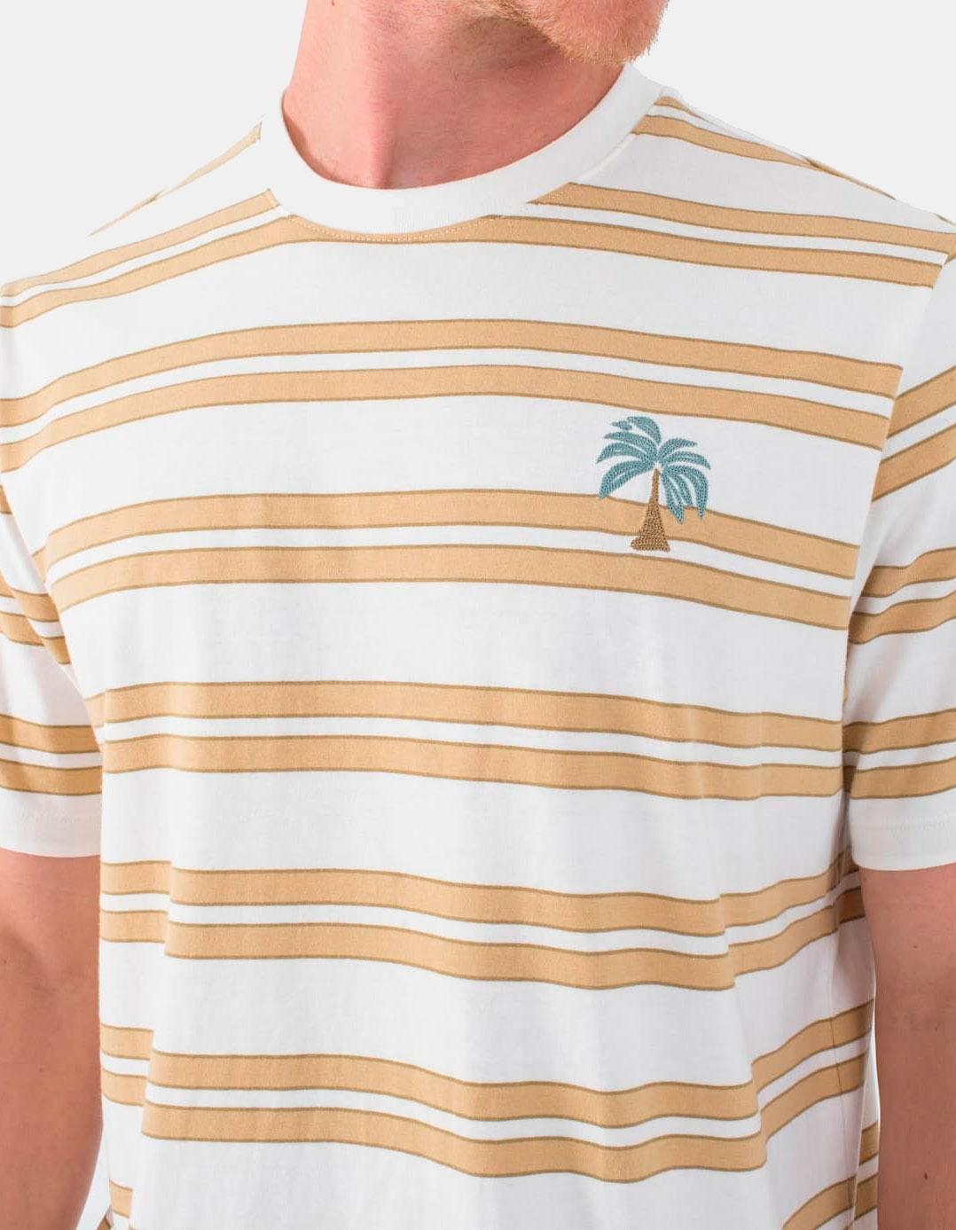 Camiseta para Hombre Hurley Naturals stripe Blanco 4/4