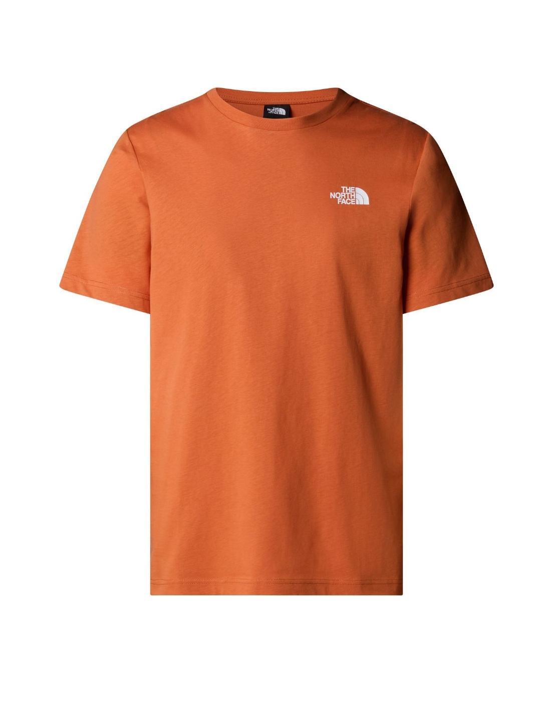 T-shirt pour homme The North Face Box Orange 1/5