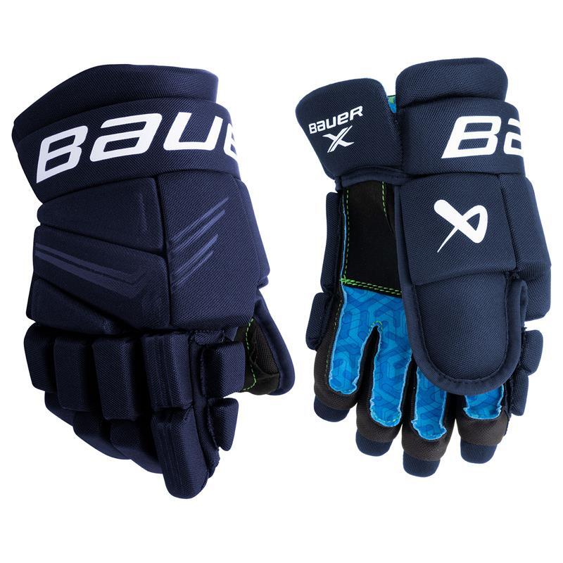 Bauer - Gant De Hockey Bauer X² Intermediaire - Gant De Hockey - Bleu - Decathlon