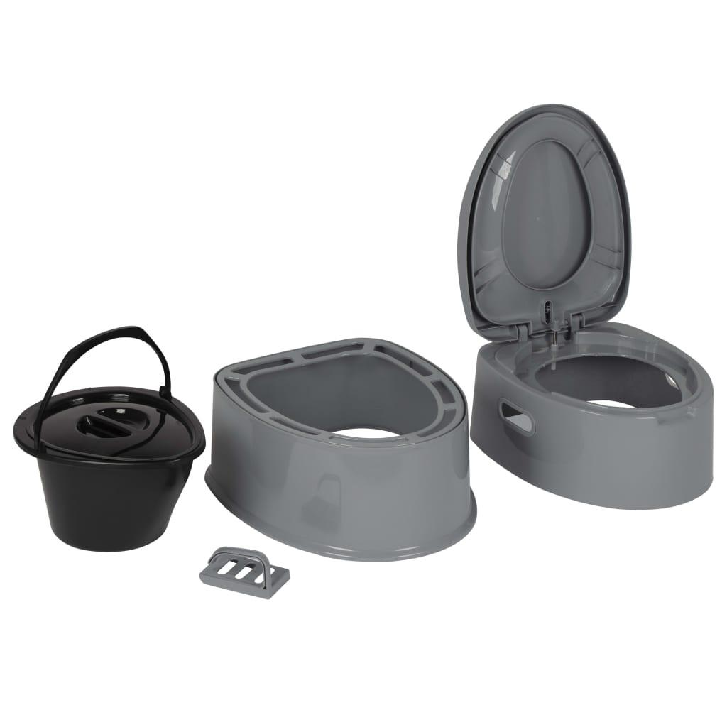 Plastic 20 Liter Draagbaar Toilet Met Luchtdrukpomp Voor Het Doorspoelen, Loopwi